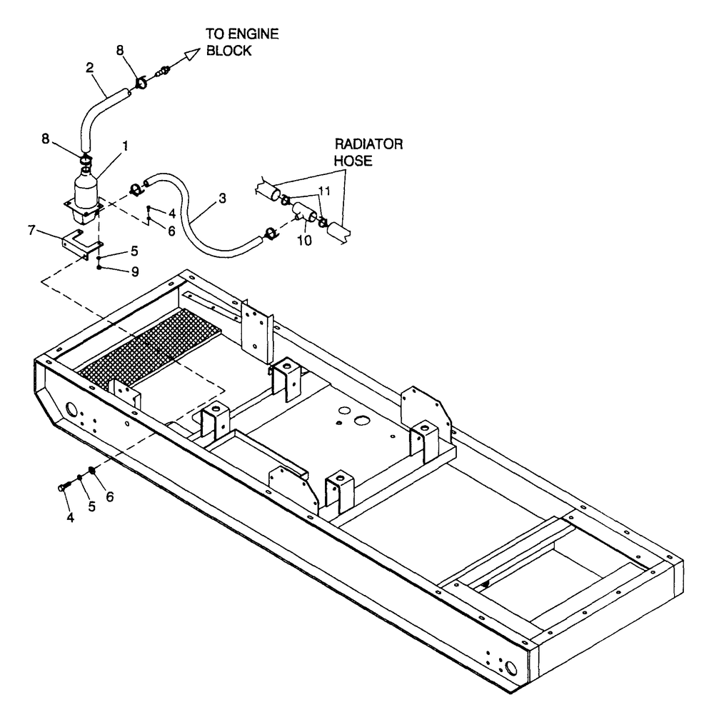 Block Heater Diagram and Parts List for 4063-0  Generac Generator