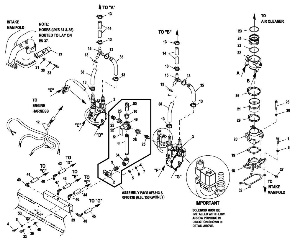 Ev Fuel 6.8 130/150 Ng Cpl Ems Diagram and Parts List for ET10068GVAC (6736177 - 9116450)(2014) Generac Generator