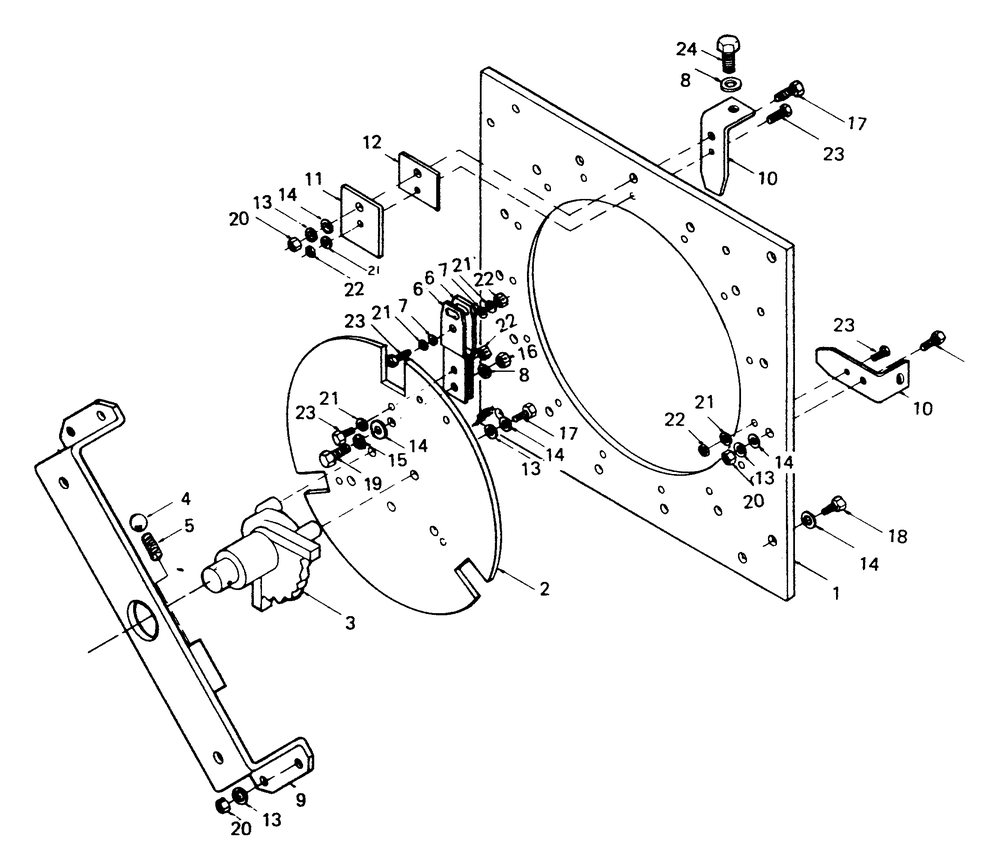 Ampere Ranges Switch Diagram and Parts List for 8248-1  Generac Welder