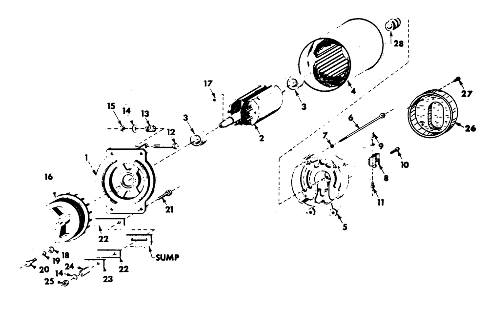 Alternator Diagram and Parts List for 6072-0  Generac Generator
