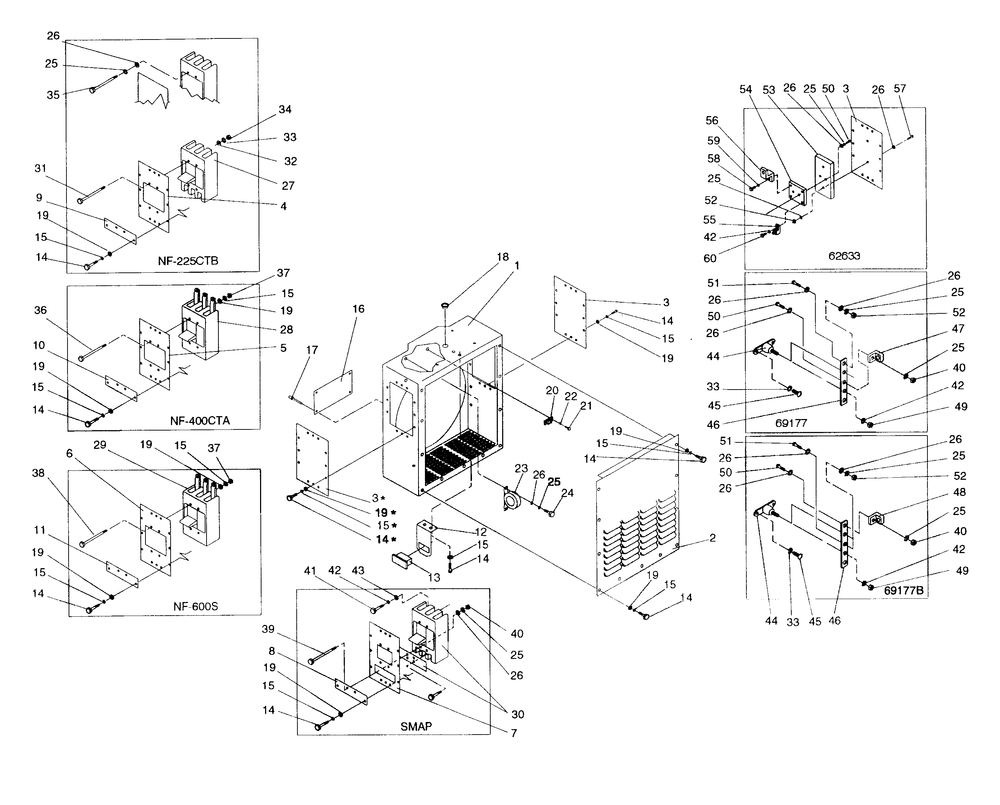 Lower Panel Diagram and Parts List for 4589-0  Generac Generator