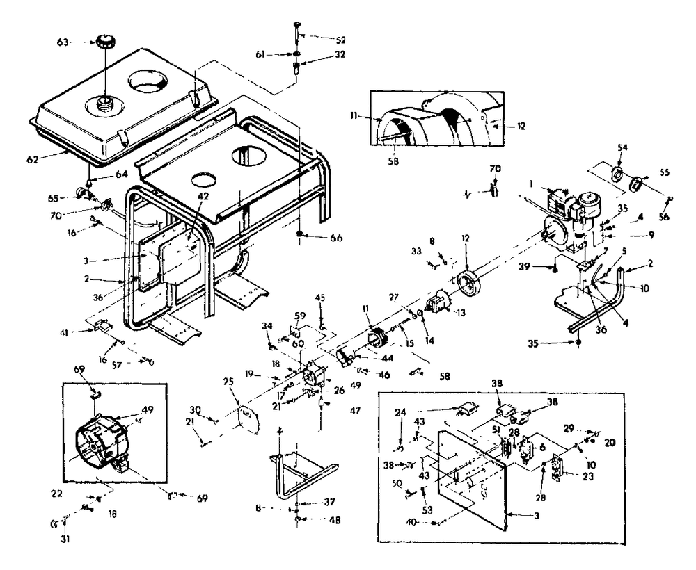 Generator 3w795a Diagram and Parts List for 3W795A (9578-0)(9578-0) Generac Generator