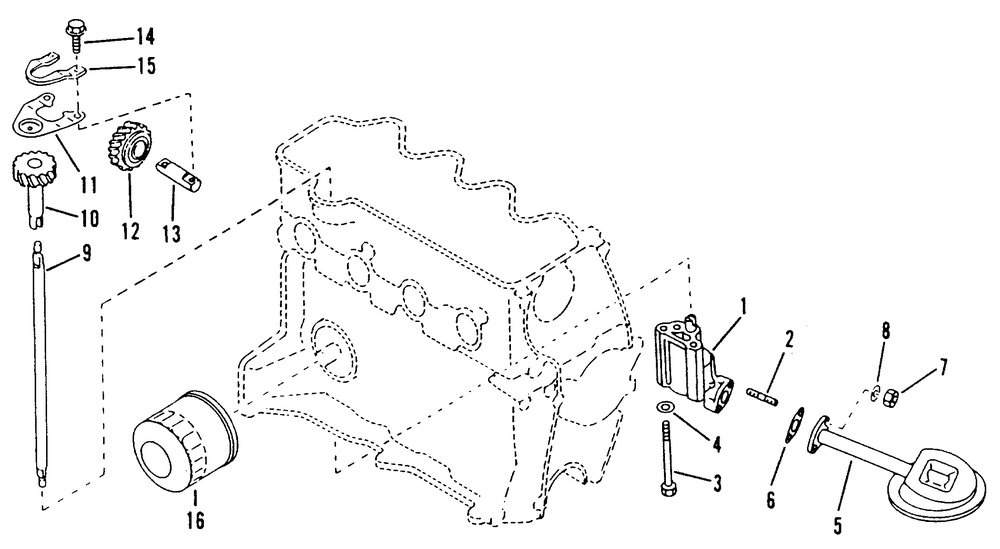 Oil Pump Diagram and Parts List for 9146-0  Generac Generator