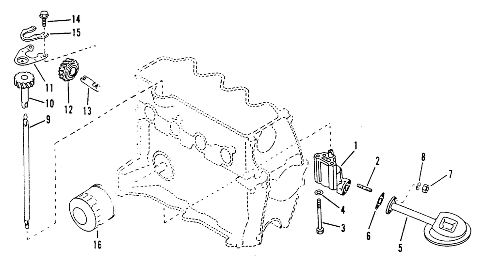 Oil Pump Diagram and Parts List for 9260-4  Generac Generator