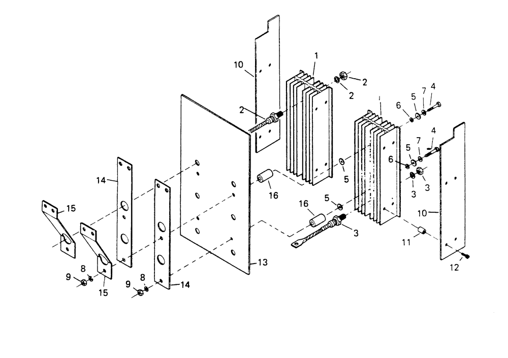 Diode Plate Diagram and Parts List for 6981-0  Generac Generator