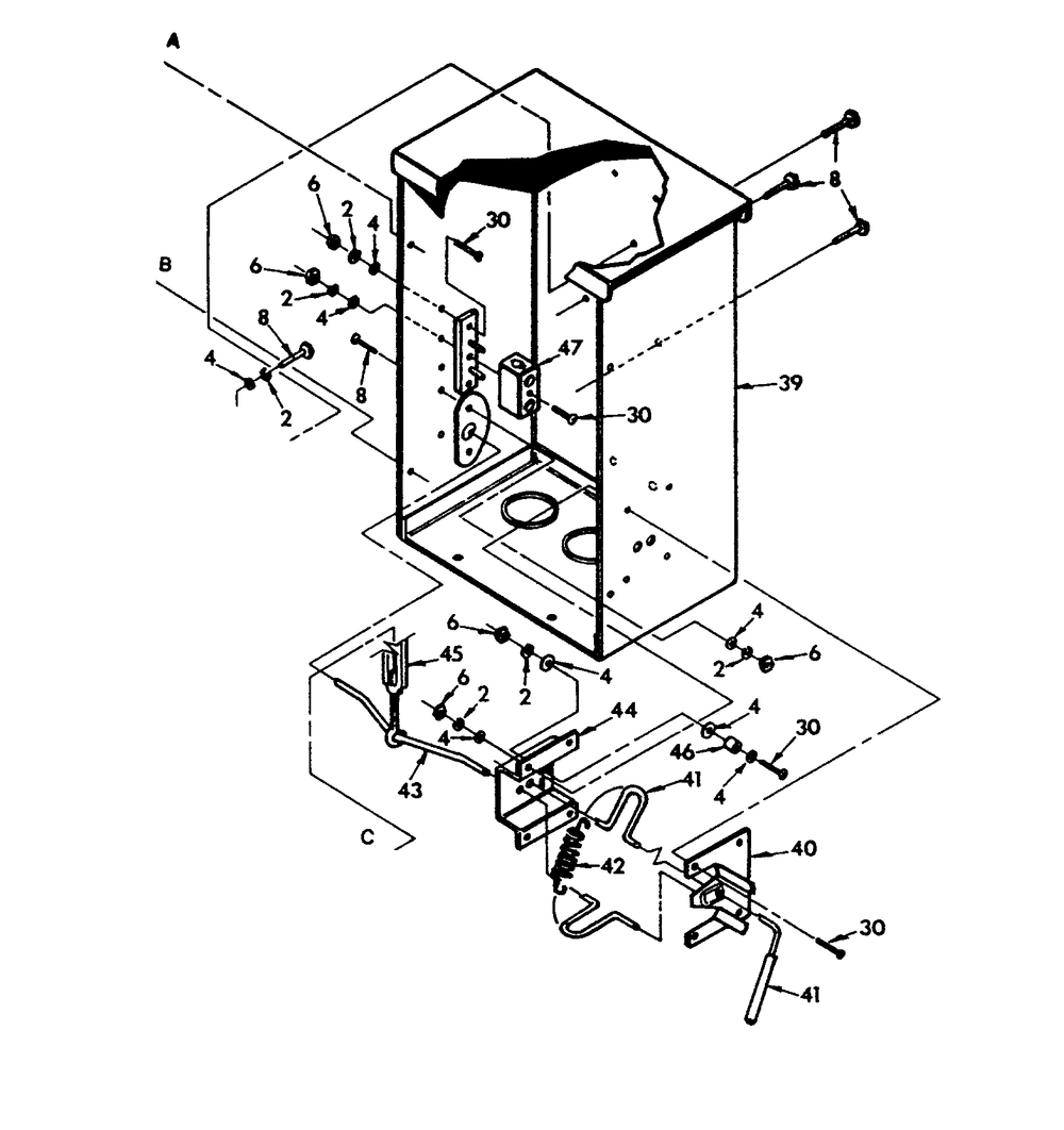 Transfer Switch (Part 2) Diagram and Parts List for 9281-1  Generac Generator