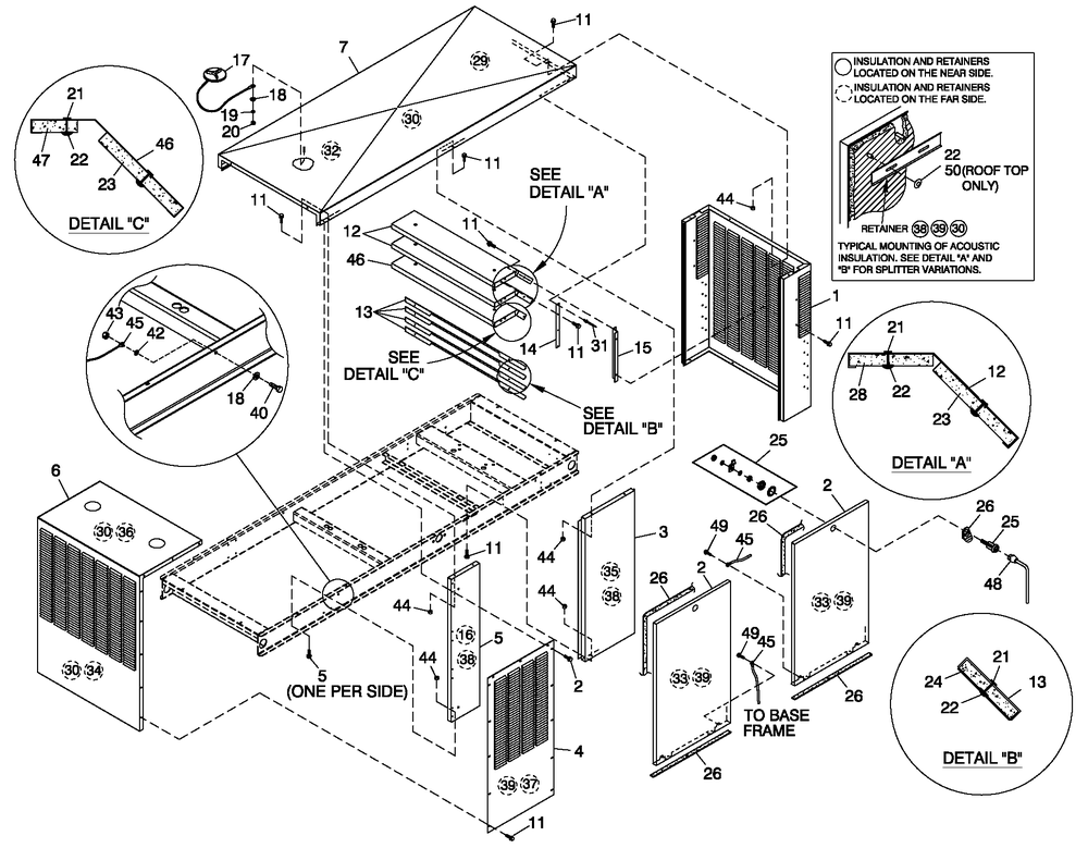 Enclosure C5 Parts Lbl Diagram and Parts List for CT15068ANSN (1507V23117)(2007) Generac Generator