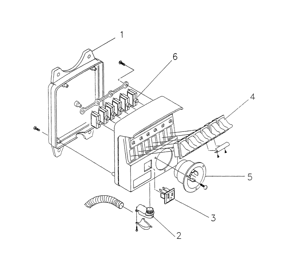 Transfer Switch Diagram and Parts List for 0654-0  Generac Generator
