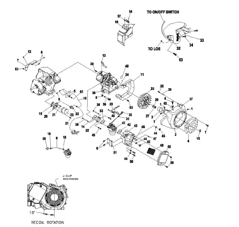 Engine Gh410 Xg7 Ps (0h4000) Diagram and Parts List for XG8000 (5573712 - 6087570)(2010) Generac Generator