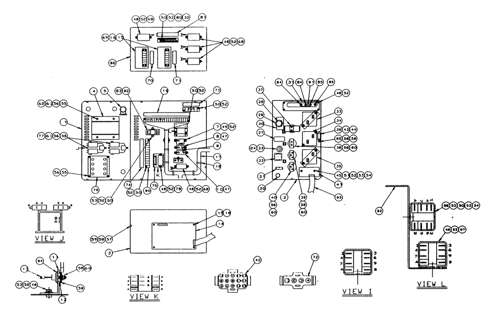 Control Console Diagram and Parts List for 9657-2  Generac Generator