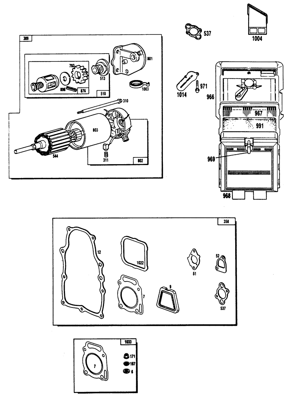 V-Twin Engine (Part 2) Diagram and Parts List for 9067-1  Generac Generator