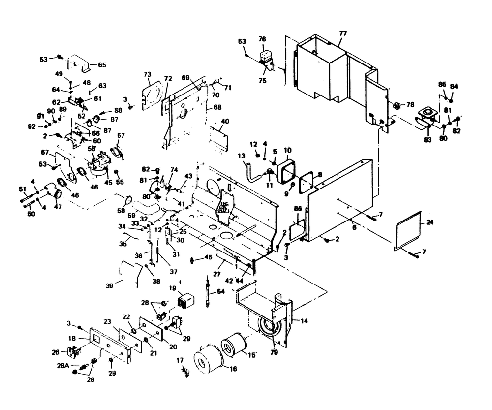 Engine Shroud Diagram and Parts List for 6208-3  Generac Generator