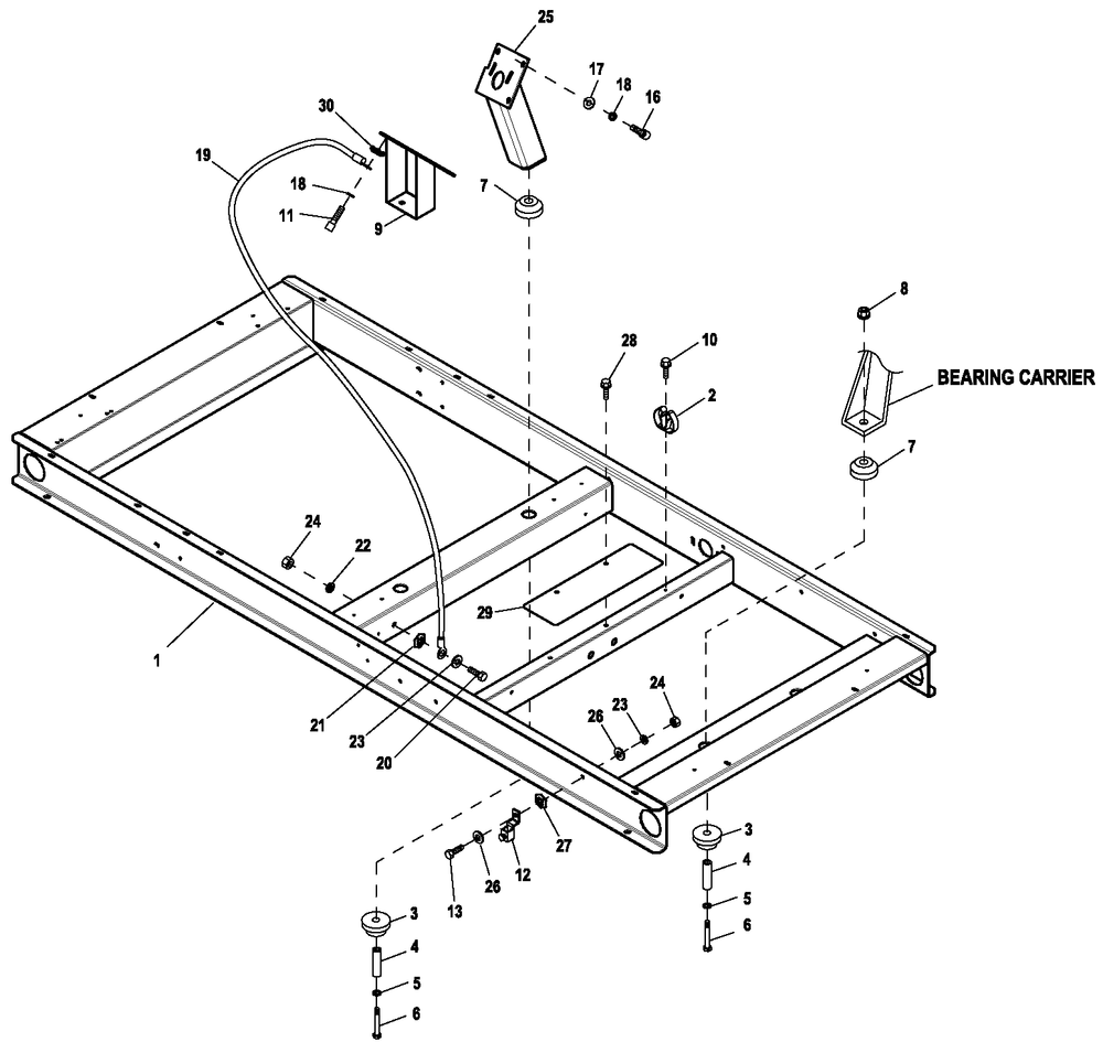 Ev Mtg Base 5.4l G3 Diagram and Parts List for 0055992 (7000001)(2012) Generac Generator