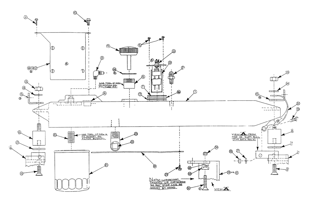 Oil Sump Assembly Diagram and Parts List for 5697-4  Generac Generator