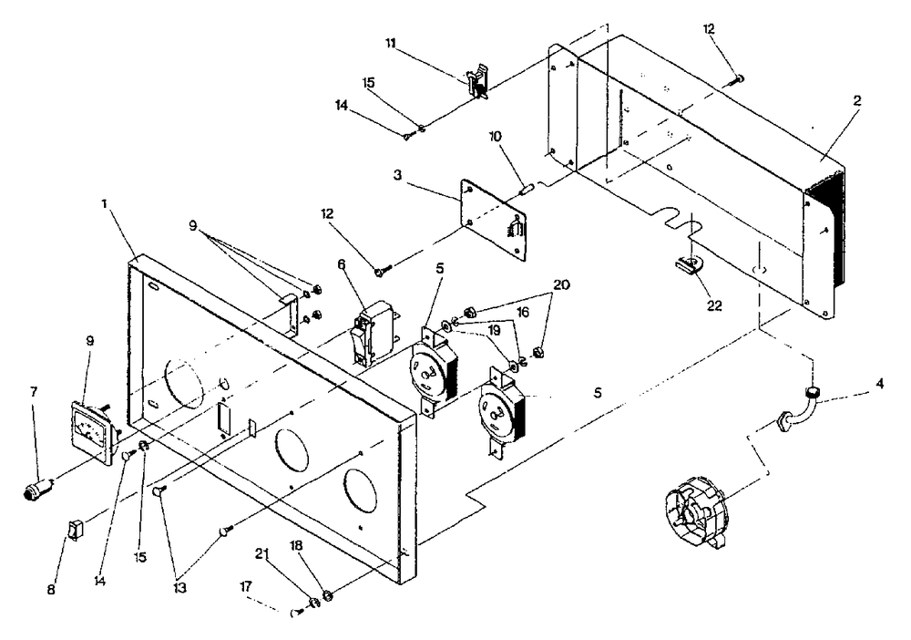 Control Panel Drawing No. 98528 Diagram and Parts List for GN6500 (0490-0)(0490-0) Generac Generator