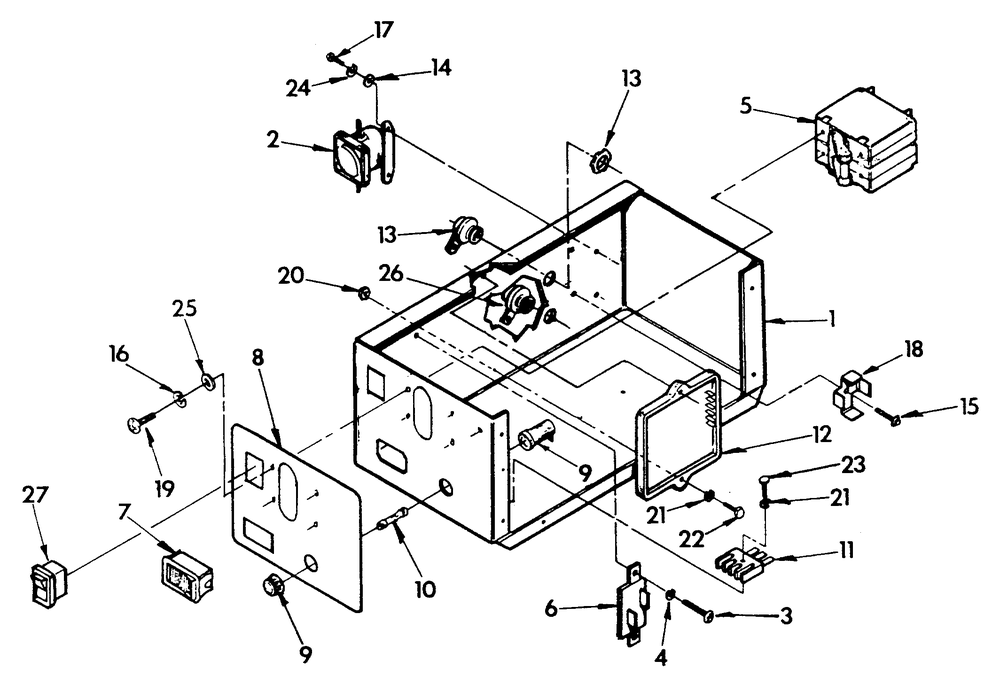 Control Panel Diagram and Parts List for 9008-6  Generac Generator
