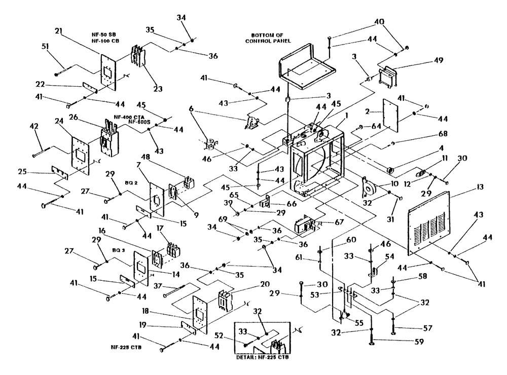 Lower Panel, 390 Diagram and Parts List for 4081-0  Generac Generator