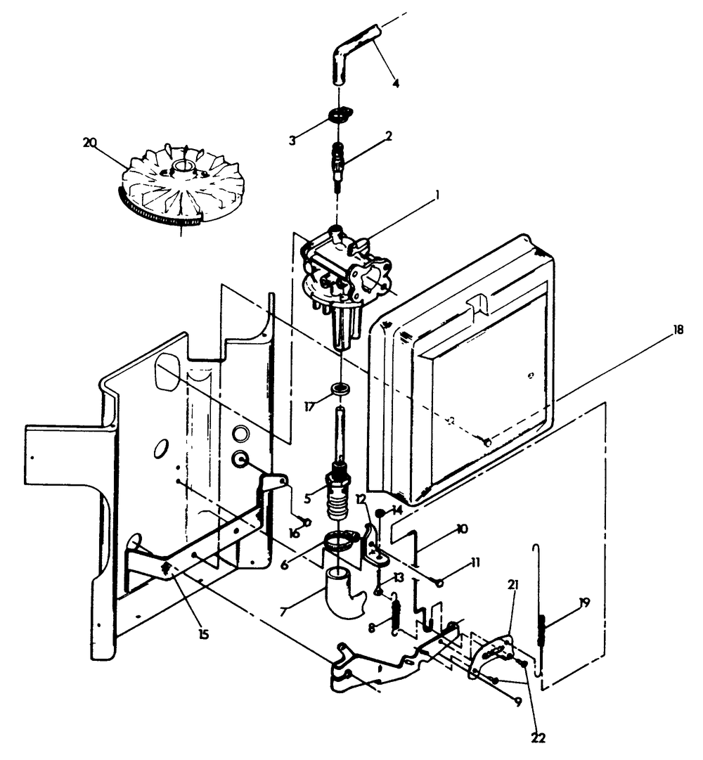 Natural Gas Carburetor Diagram and Parts List for 9067-4  Generac Generator