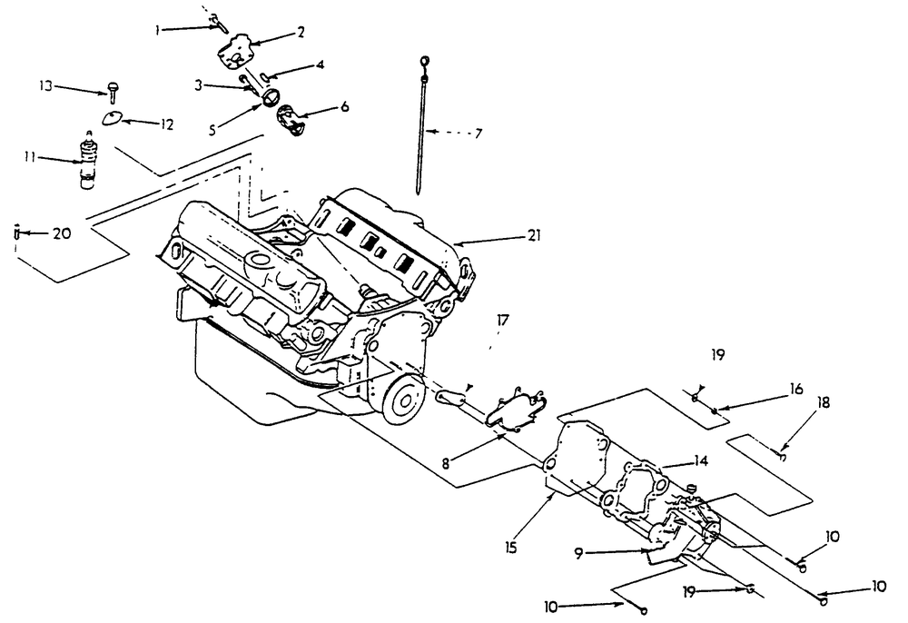 4.3 Liter Engine (Part 3) Diagram and Parts List for 9573-2  Generac Generator