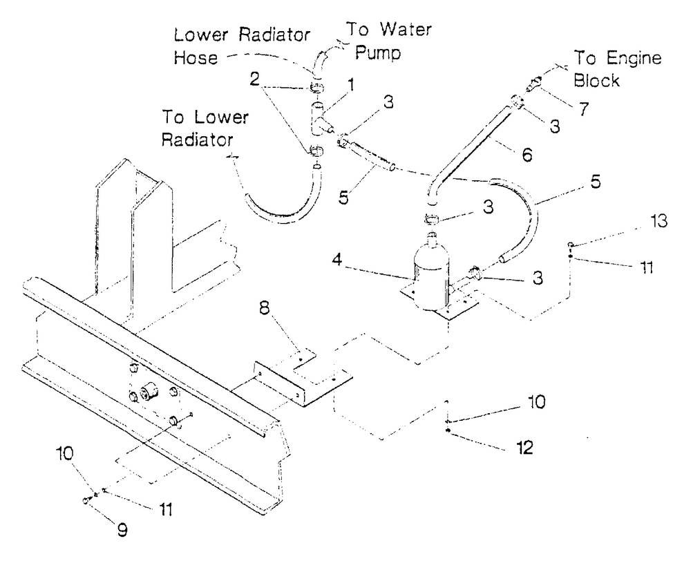 Engine Coolant Heater-4.3, 5.7, And 7.4 Liter Wide Base Diagram and Parts List for 4081-0  Generac Generator