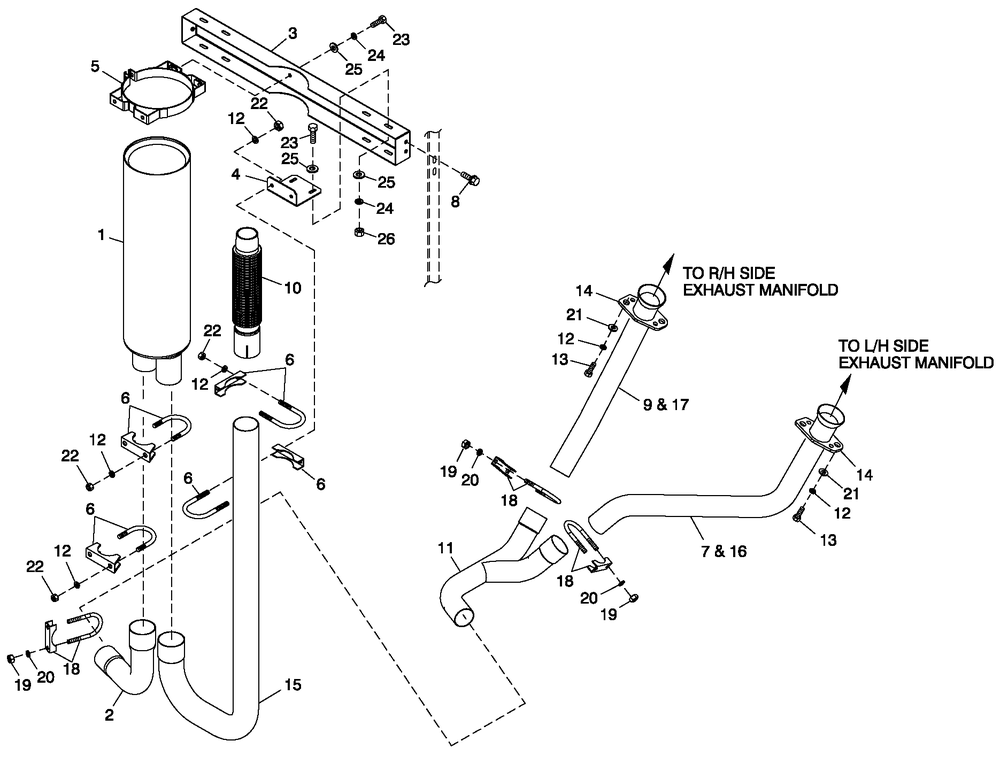 Ev Exh Open Set 4.2l G3 Tele Diagram and Parts List for 0057091 (5304977)(2009) Generac Generator