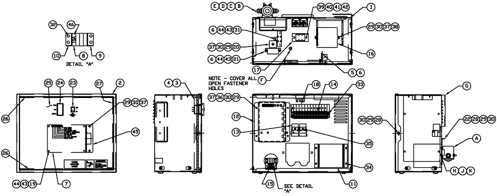 R-200 3600 Rpm 2,4l Diagram and Parts List for 0052631 (4442921 - 4788029)(2007) Generac Generator