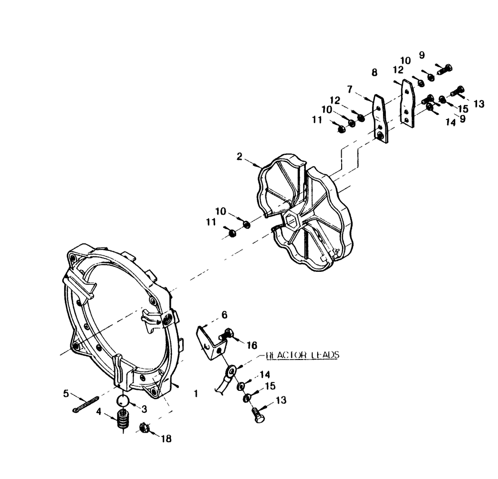 Amperage Selector Switch Diagram and Parts List for 1005-C  Generac Welder