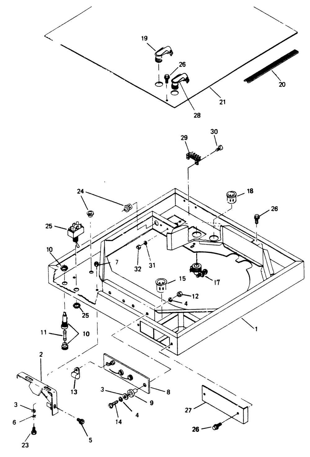 Blower Shroud Diagram and Parts List for 6247-8  Generac Generator