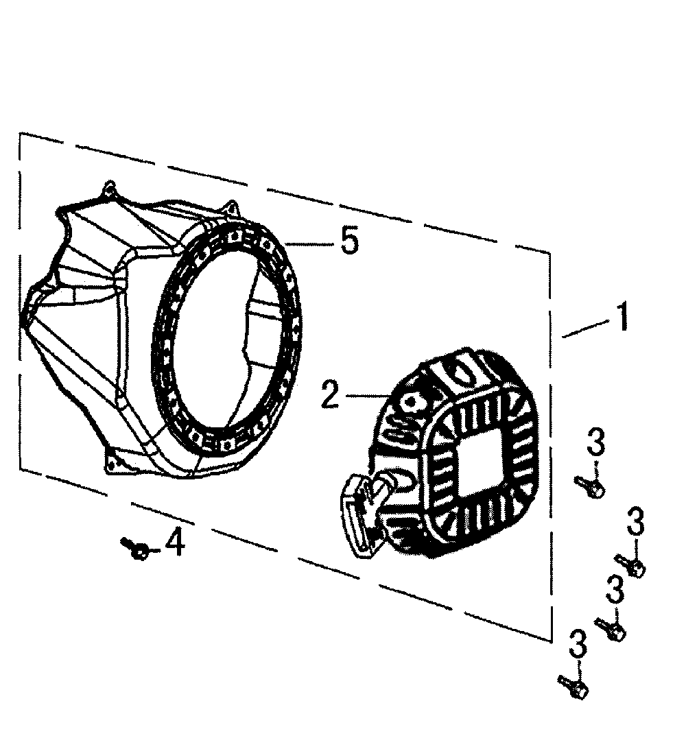 Starter Diagram and Parts List for 006602-0  Generac Pressure Washer