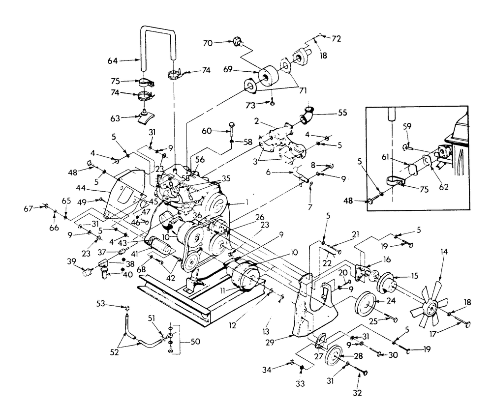 Engine Parts Diagram and Parts List for 9105-5  Generac Generator