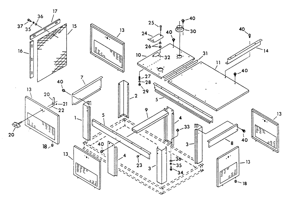 Compartment Diagram and Parts List for 9300-3  Generac Generator