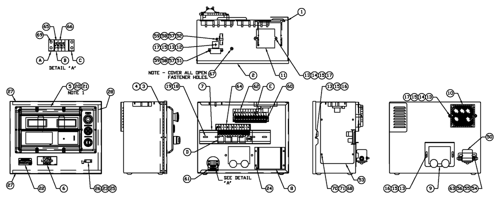 Av H-Panel 2a Battc 12v Diagram and Parts List for QT08046AVAN (4474879 - 4789408)(2007) Generac Generator