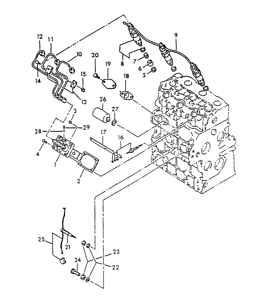 Injector Pump Diagram and Parts List for 8950-2  Generac Generator