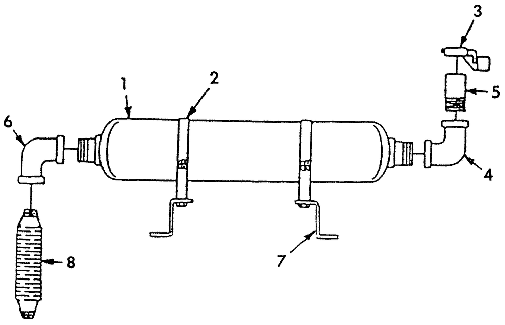 Exhaust Muffler Diagram and Parts List for 4345-0  Generac Generator