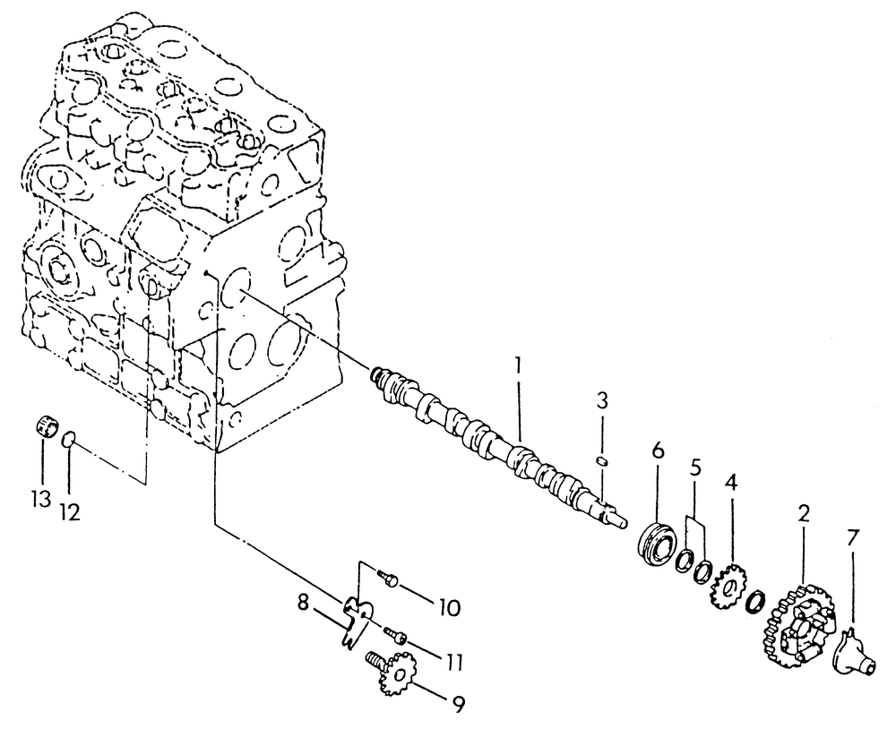 Camshaft Diagram and Parts List for 9343-0  Generac Generator