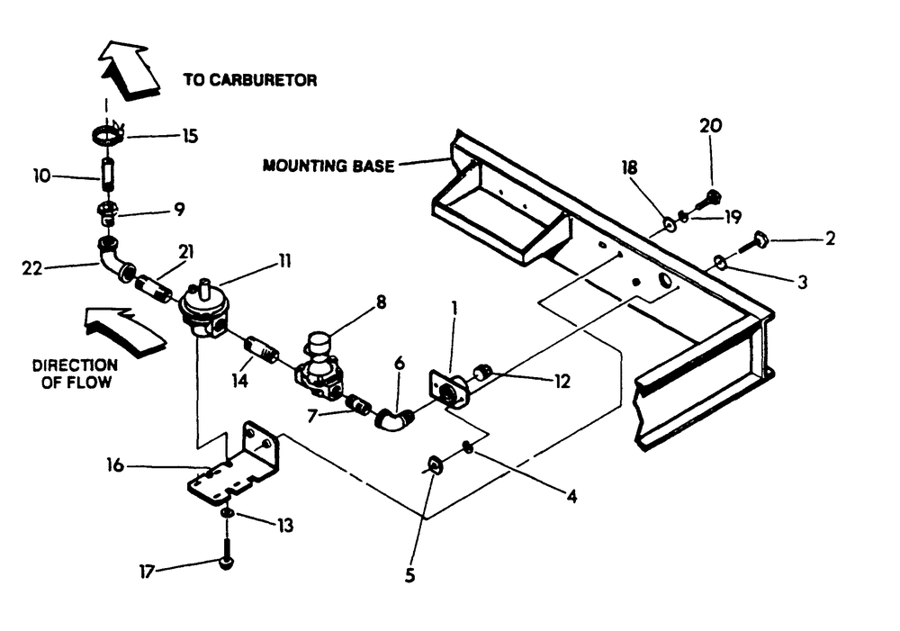 Natural Gas Regulator Diagram and Parts List for 9300-4  Generac Generator