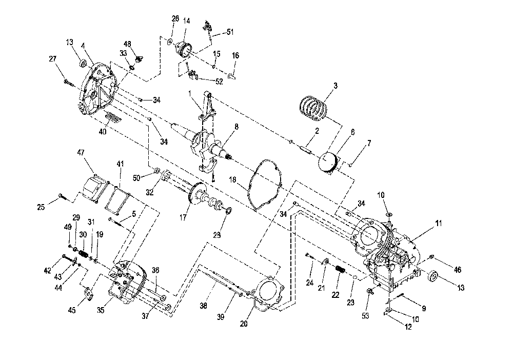 Block assy Diagram and Parts List for XG4000-5778-2  Generac Generator