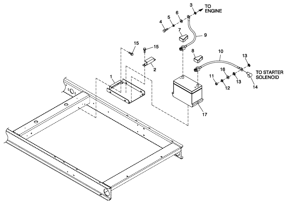 Battery 2.4l Cpl Diagram and Parts List for 0053880 (484073)(2014) Generac Generator