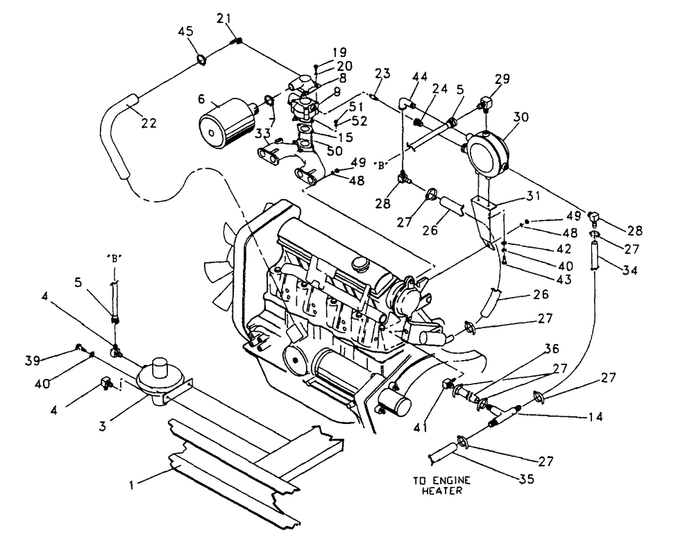 1.6 Liquid Carburetor Diagram and Parts List for 0590-3  Generac Generator