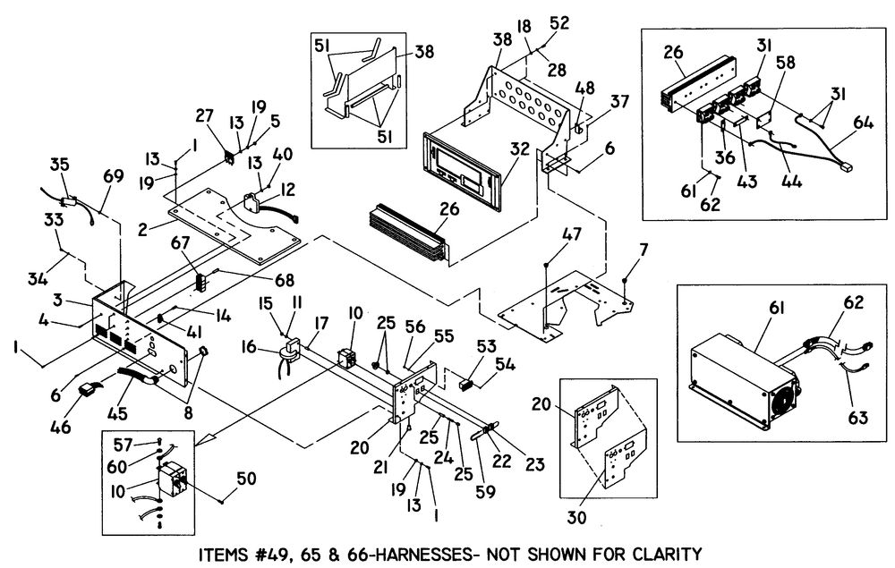 Control Panel Diagram and Parts List for 0941-0  Generac Generator