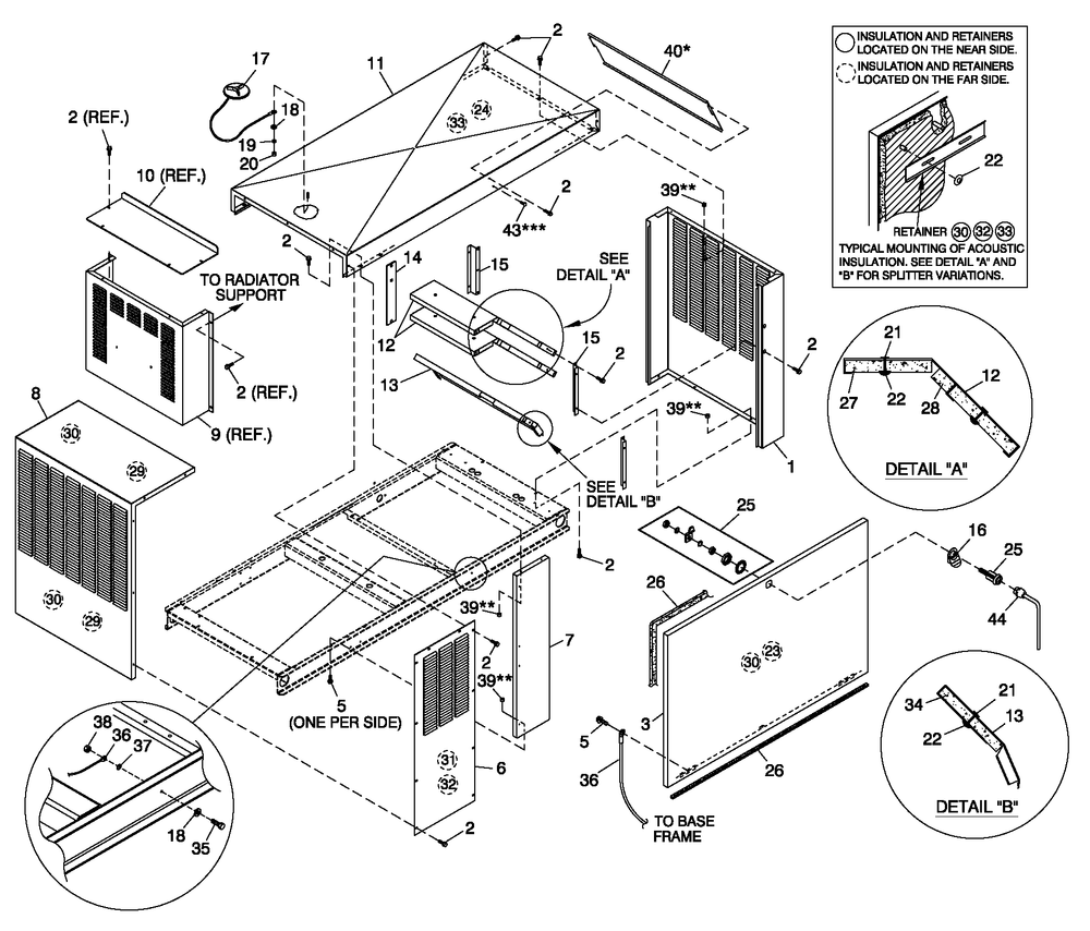 Ev Encl C2 3.0 Carrier/Bryant Diagram and Parts List for 0052260 (0005V08705)(2005) Generac Generator