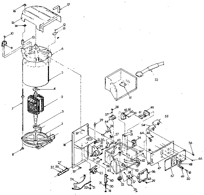 Alternator & panel Diagram and Parts List for 9011-0  Generac Generator