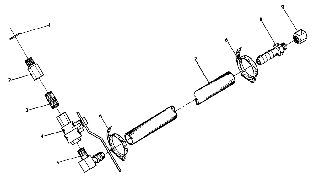 Engine Oil Drain Diagram and Parts List for 9107-0  Generac Generator