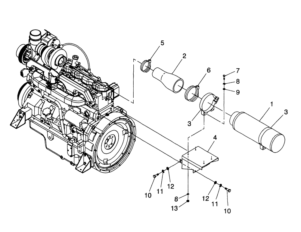 Air Cleaner Diagram and Parts List for 4064-0  Generac Generator
