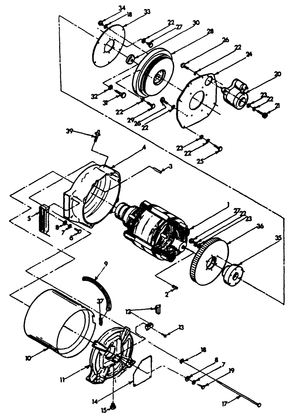 Generator Diagram and Parts List for 0965-0 Gr8 Generac Generator