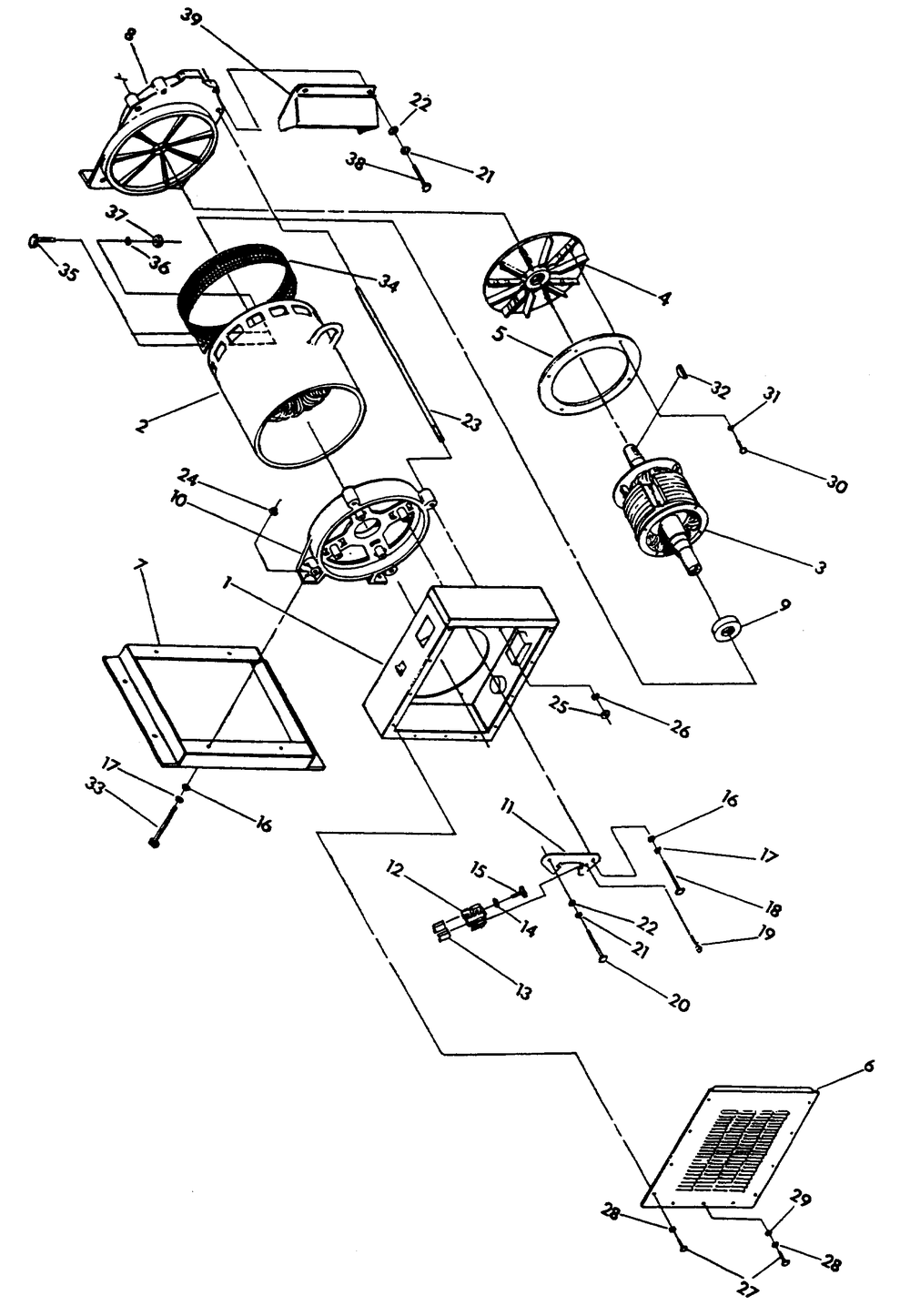 Generator Diagram and Parts List for 9740-0  Generac Generator