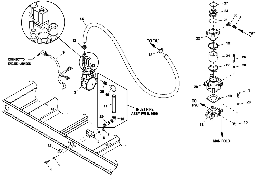 Ev Fuelsys 48kw 5.4l C2 Diagram and Parts List for HT04554ANAC (8408435)(2013) Generac Generator