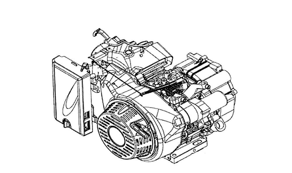 Engine Diagram and Parts List for 005939-5  Generac Generator