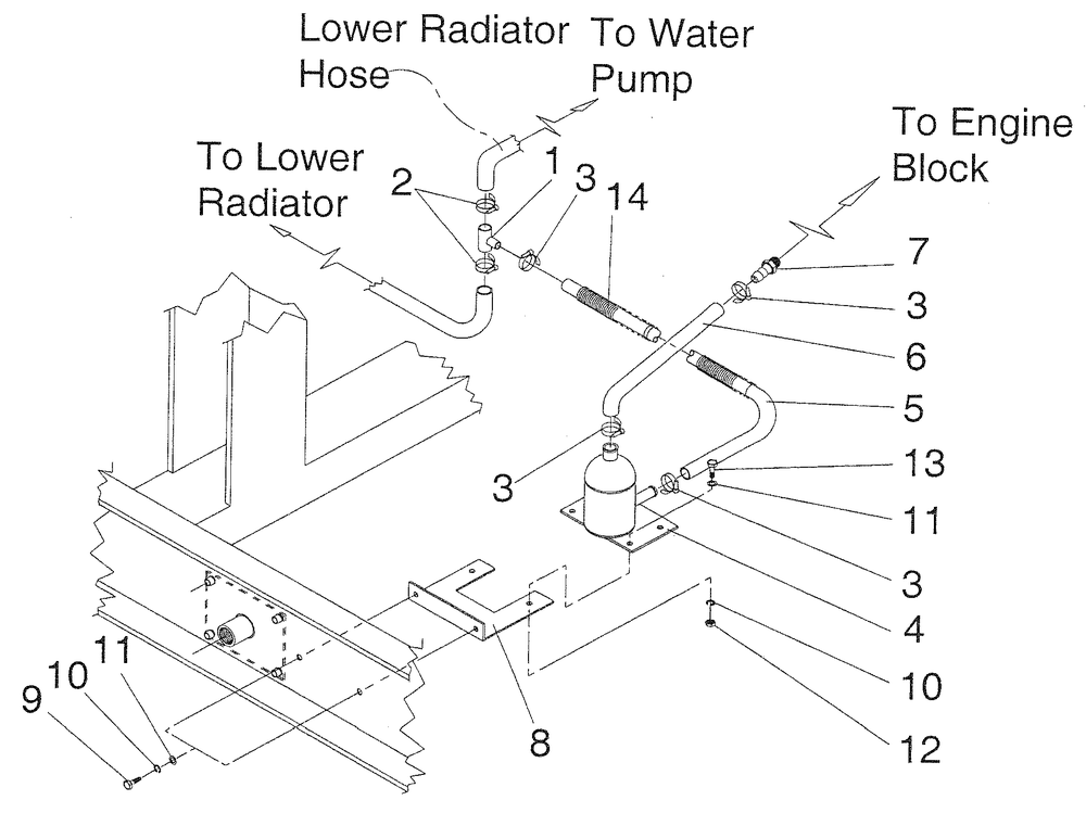 Engine Coolant Heater Diagram and Parts List for 0046260 (3580746)(2001) Generac Generator
