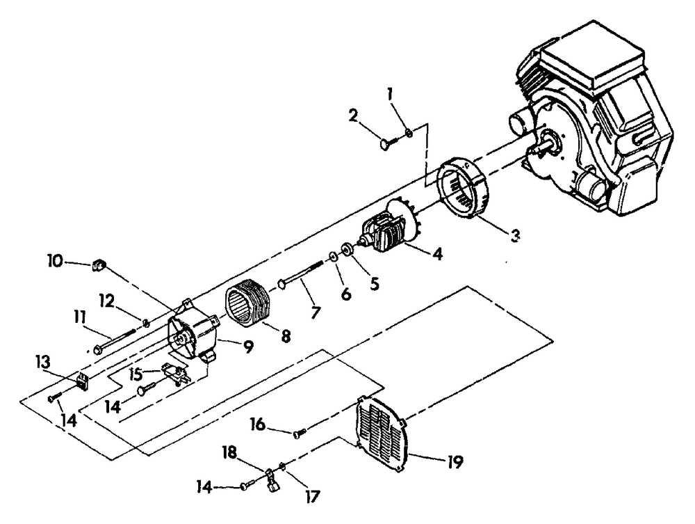 Generator Diagram and Parts List for C8000 (5563-0)(5563-0) Generac Generator
